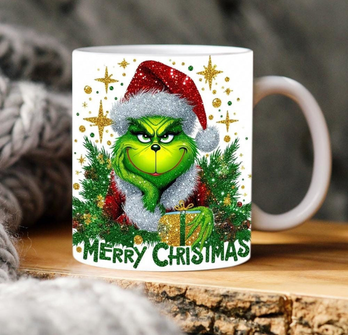 Grinch Christmas Mug Custom Name