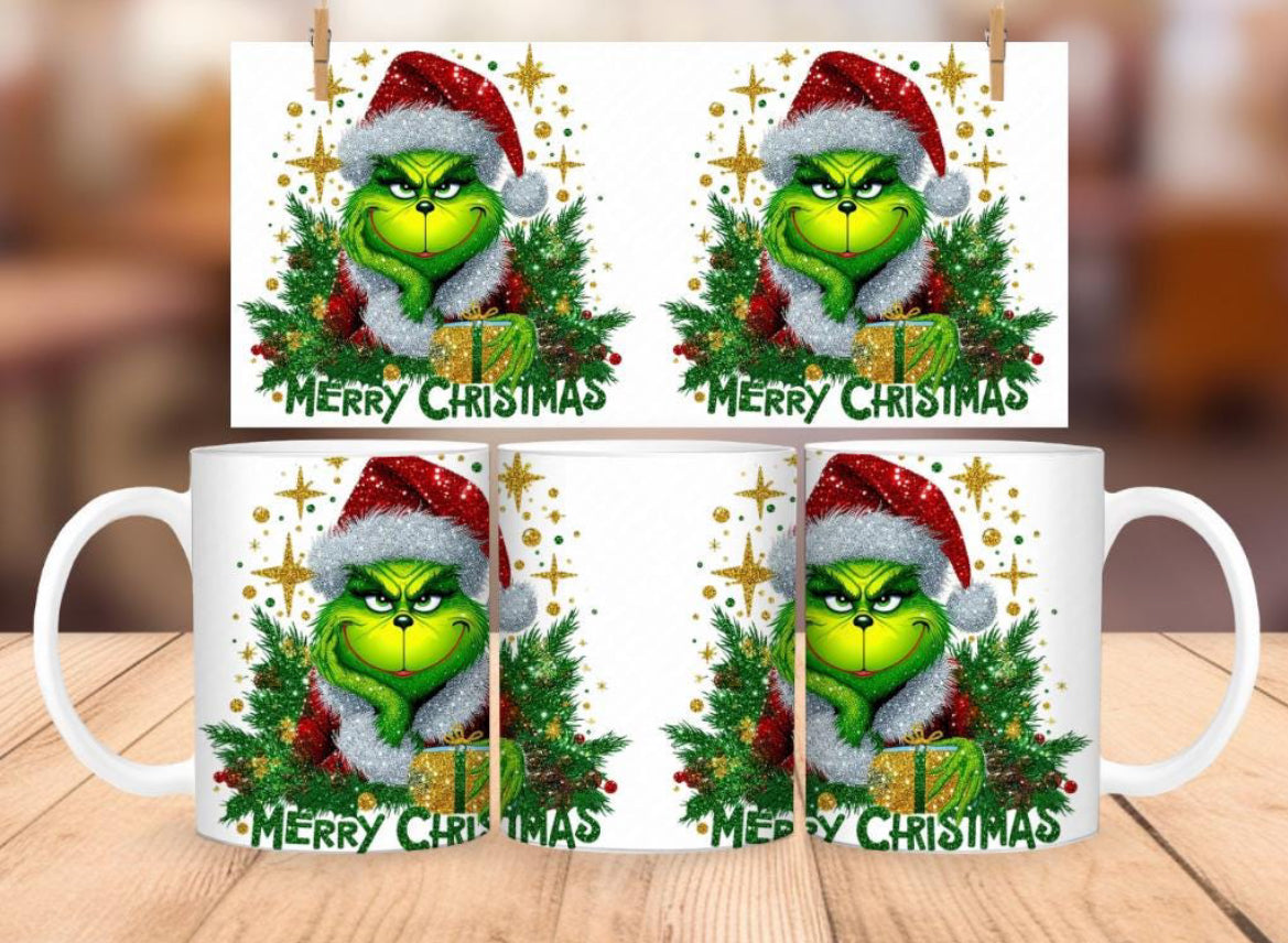 Grinch Christmas Mug Custom Name