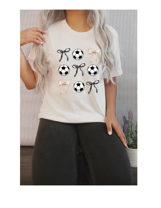 Soccer Bow Tee
