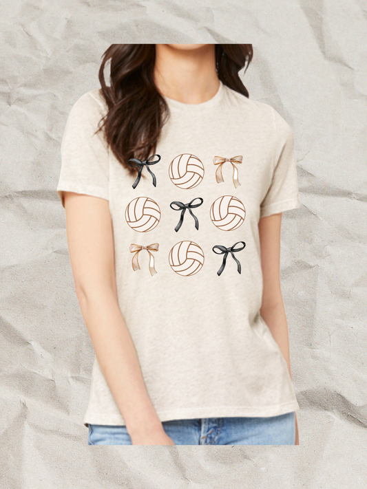 Volleyball Bow Tee